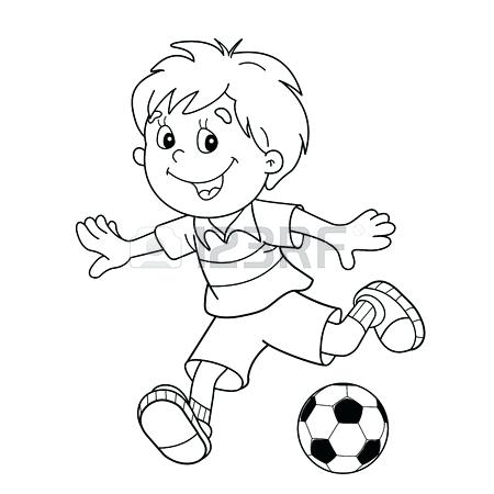 450x450 Outline Of A Football Best Collection Coloring Pages