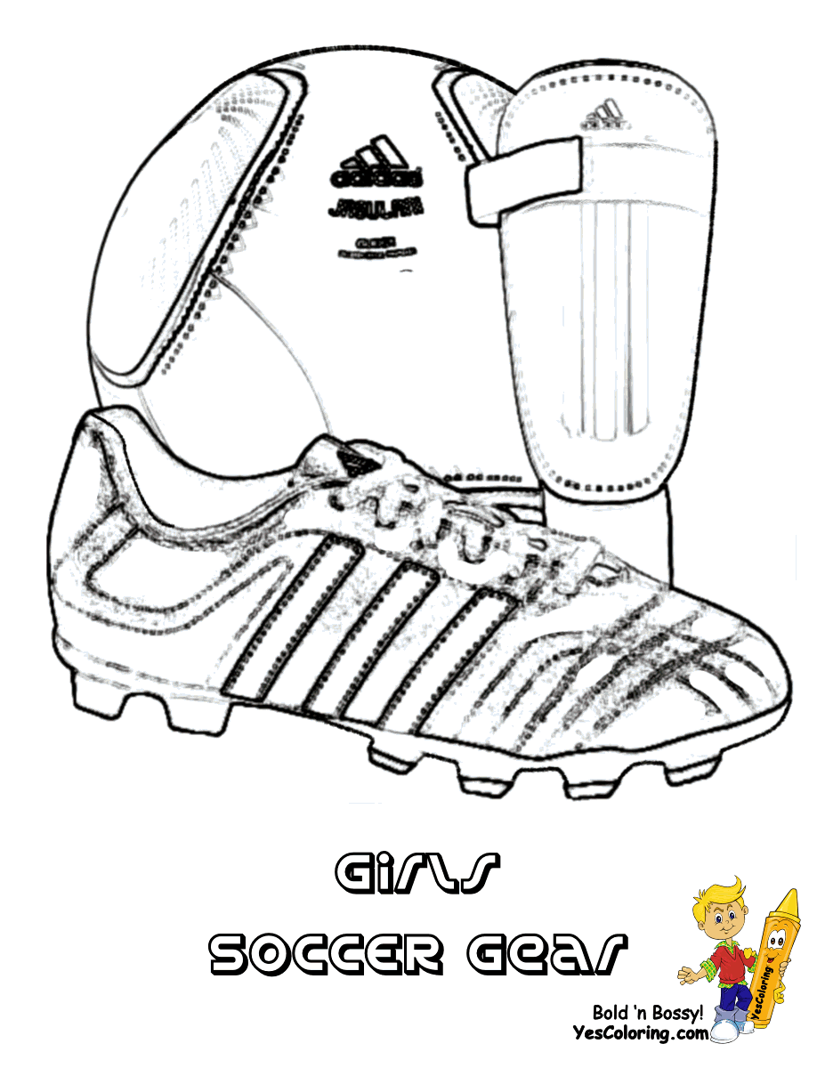 927x1200 Drawn Ball Soccer Shoe
