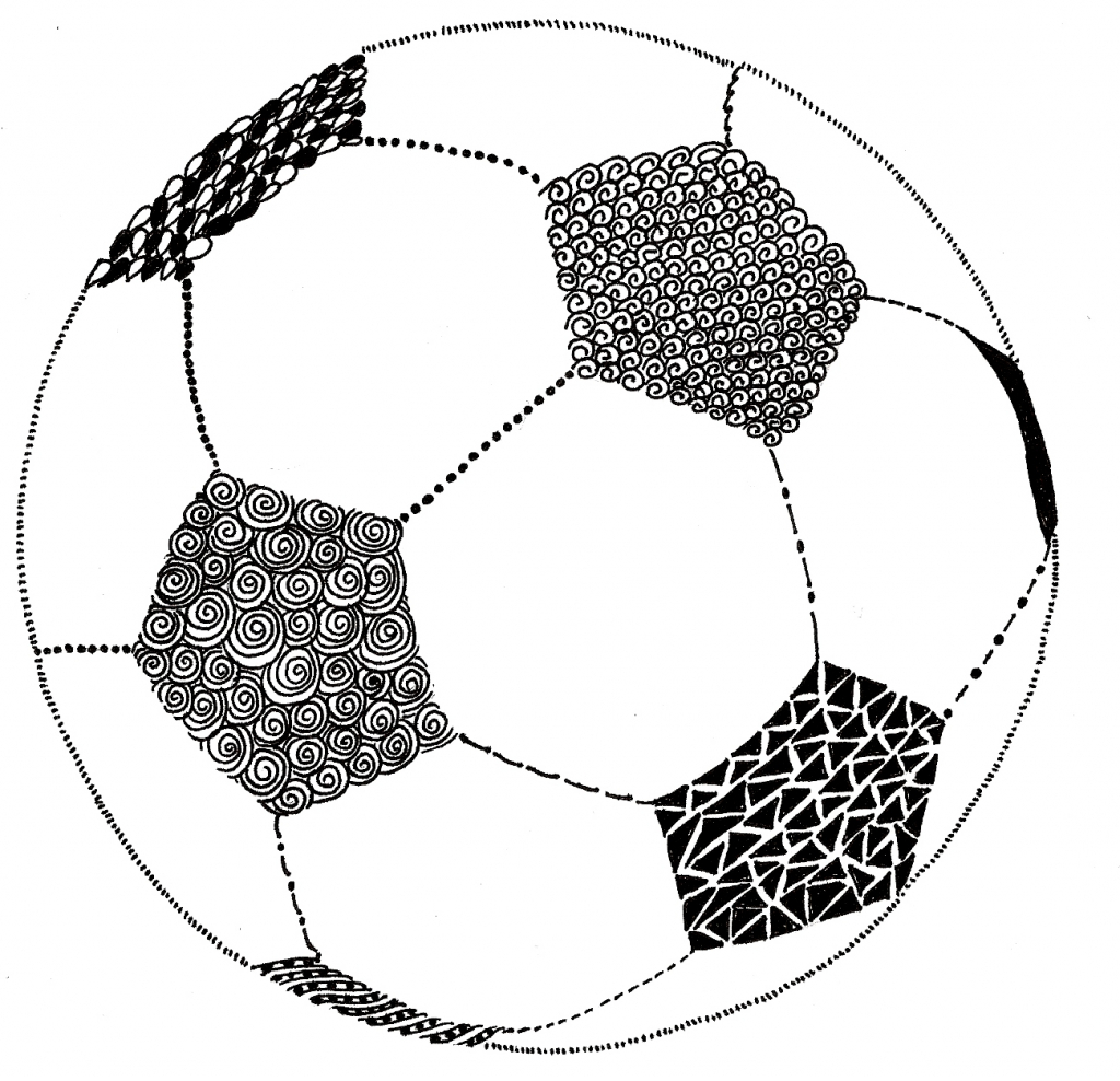1024x988 Soccer Ball Drawing Soccer Ball Line Drawing Clipart Best