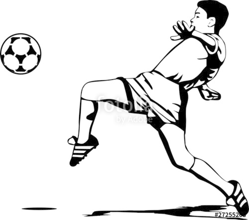 500x441 Soccer Player Stock Image And Royalty Free Vector Files