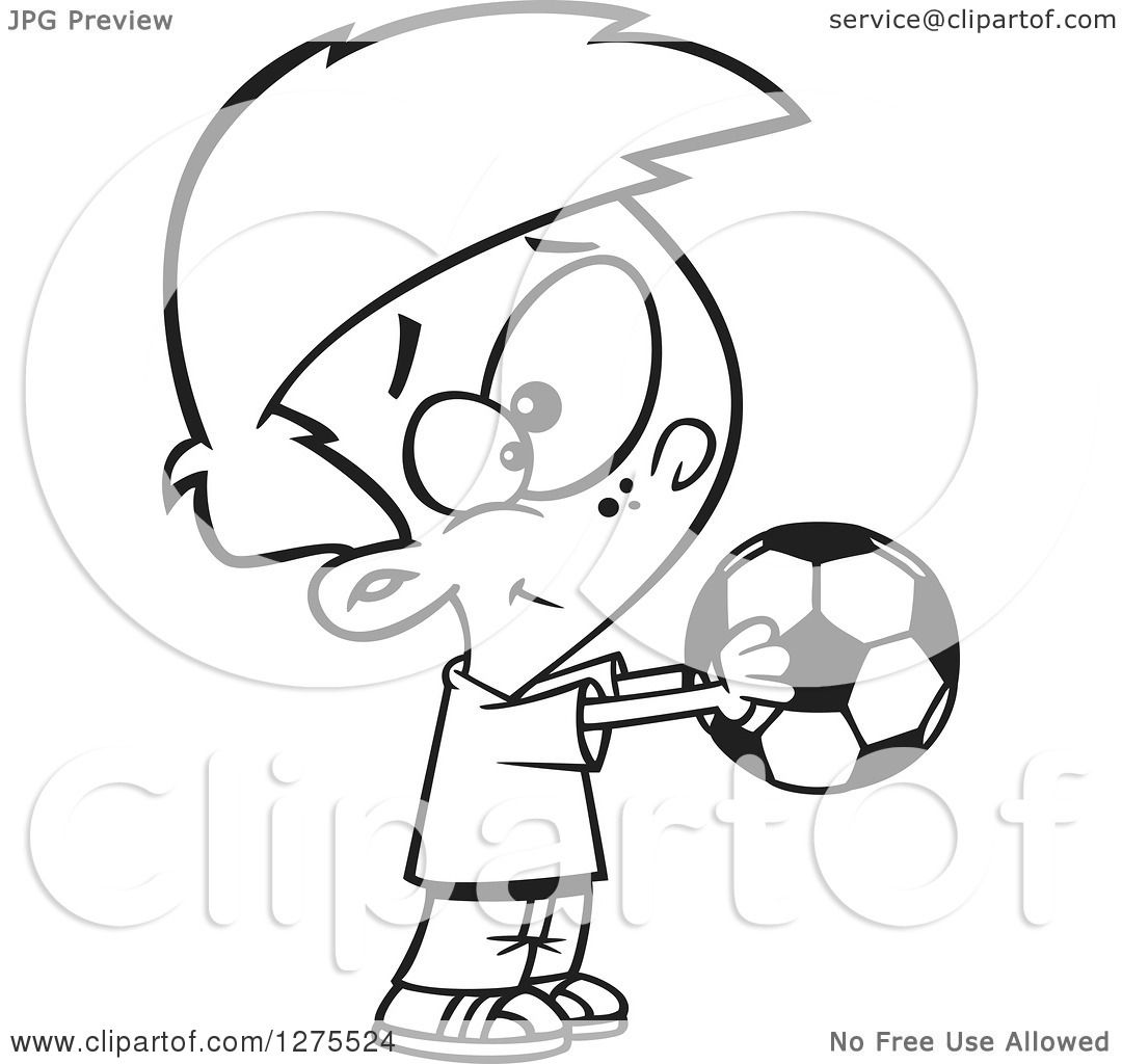 1080x1024 Cartoon Clipart Of Blacknd White Happy Boy Holding Out
