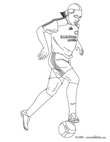 364x470 Soccer Players Coloring Pages
