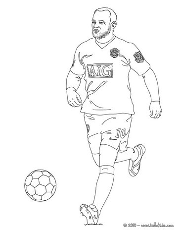 364x470 Soccer Players Coloring Pages