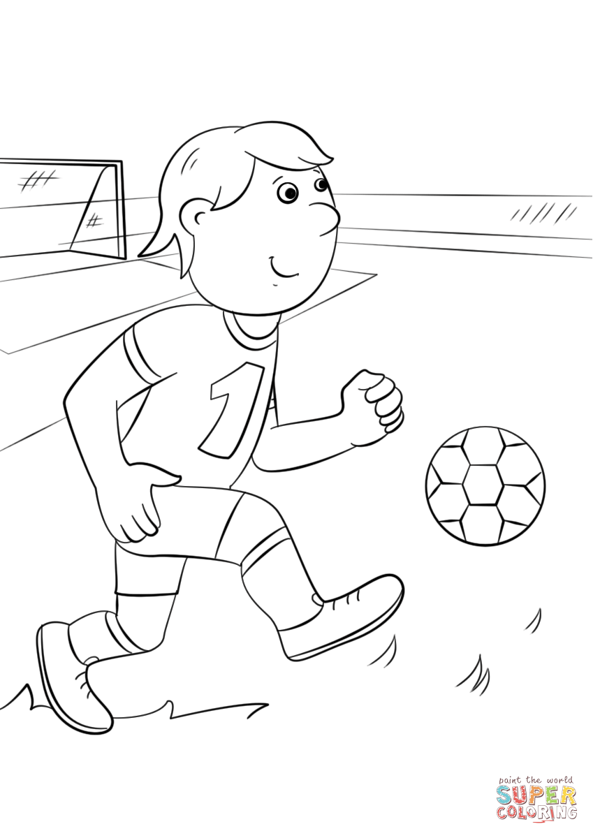 849x1200 Cartoon Football Player Coloring Page Free Printable Coloring Pages