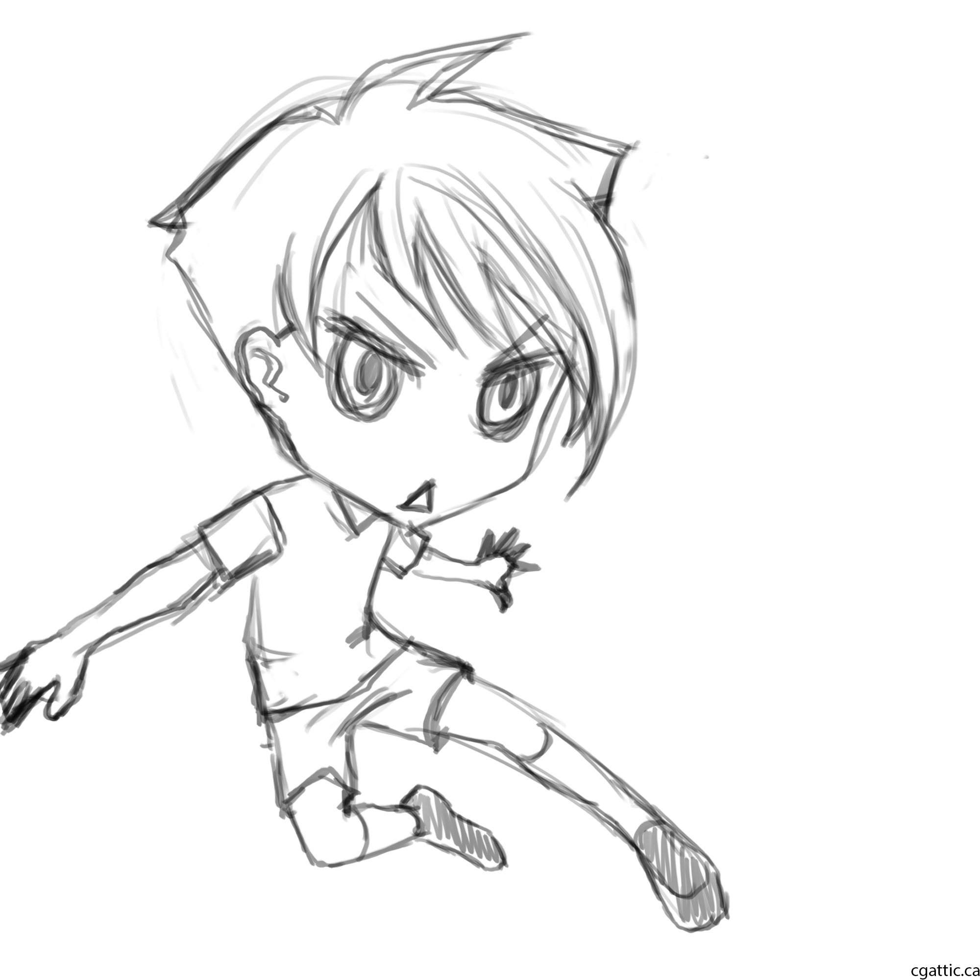 2000x2000 Cartoon Soccer Player Drawing In 4 Steps With Photoshop Soccer