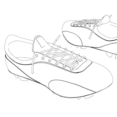 Soccer Shoes Drawing