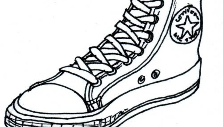 877x500 How To Draw Converse Shoes Our Pastimes