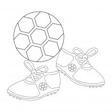 230x230 Soccer Coloring Pages