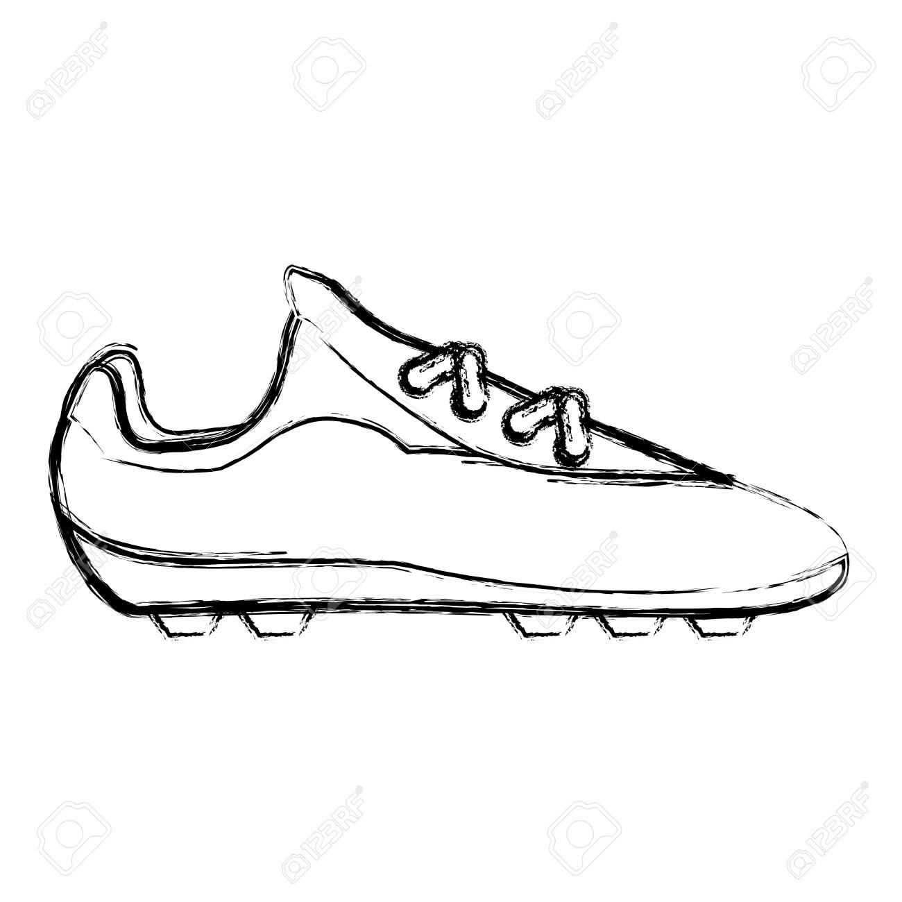 1300x1300 Soccer Shoes Footwear Icon Vector Illustration Graphic Design