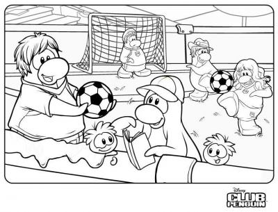 400x305 New Soccer Stadium Coloring Page! Club Penguin Super Guide