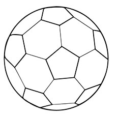 230x230 Soccer Ball Coloring Page