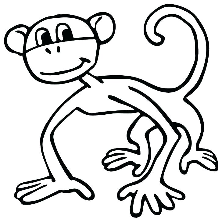 728x728 Monkey Coloring Pages Monkey Coloring Pages Sock Monkey Coloring