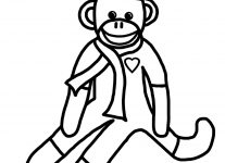 207x150 Sock Monkey Coloring Pages Wallpaper Download