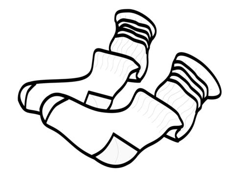 480x360 Socks Coloring Page Free Printable Coloring Pages
