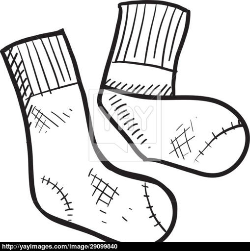 Socks Drawing at GetDrawings | Free download