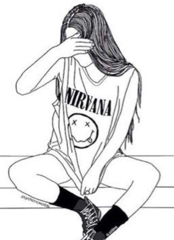 610x839 Art, Band, Black And White, Draw, Drawing