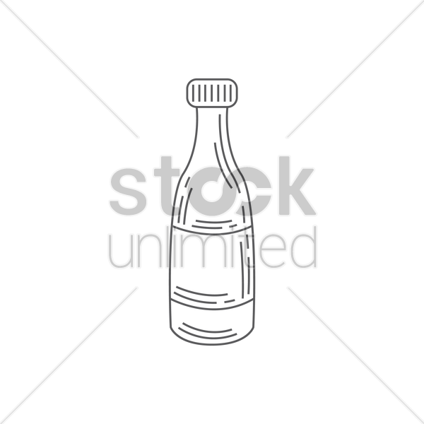 600x600 Bottle Of Soda Drink Vector Image