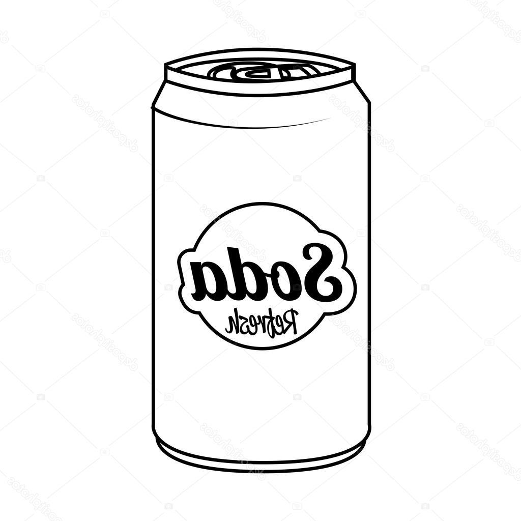 1024x1024 Top Stock Illustration Soda Can Isolated Flat Icon Design