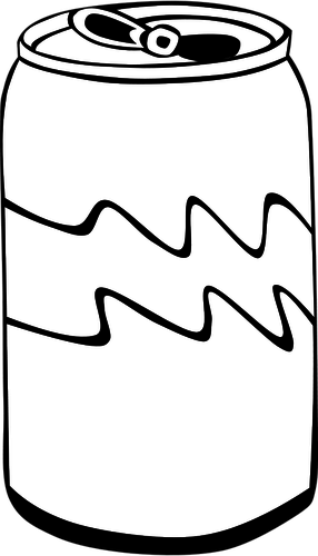 286x500 Fast Food Soda Can Vector Public Domain Vectors