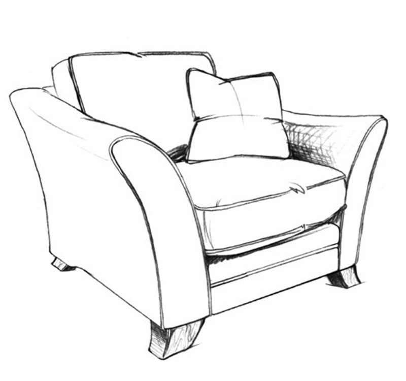 800x750 Harker Standard Chair Furniture