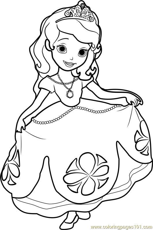 531x800 Princess Sofia Coloring Page