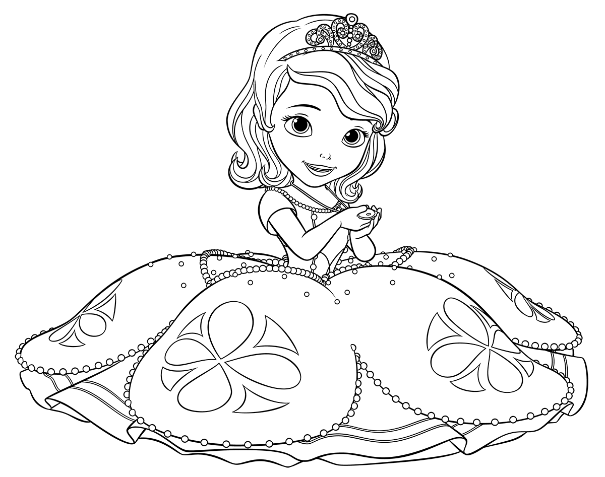 1200x947 Incredible Disney Princess Sofia Coloring Pages With Sofia