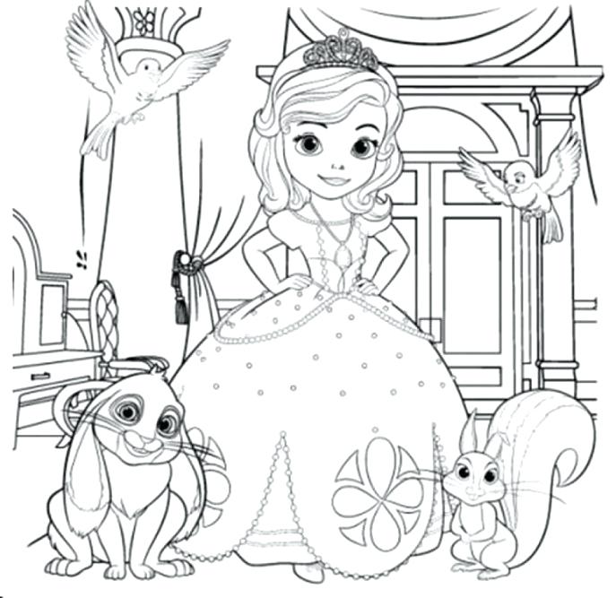 687x667 Sofia Coloring Pages Also Medium Size Of Extraordinary Colori