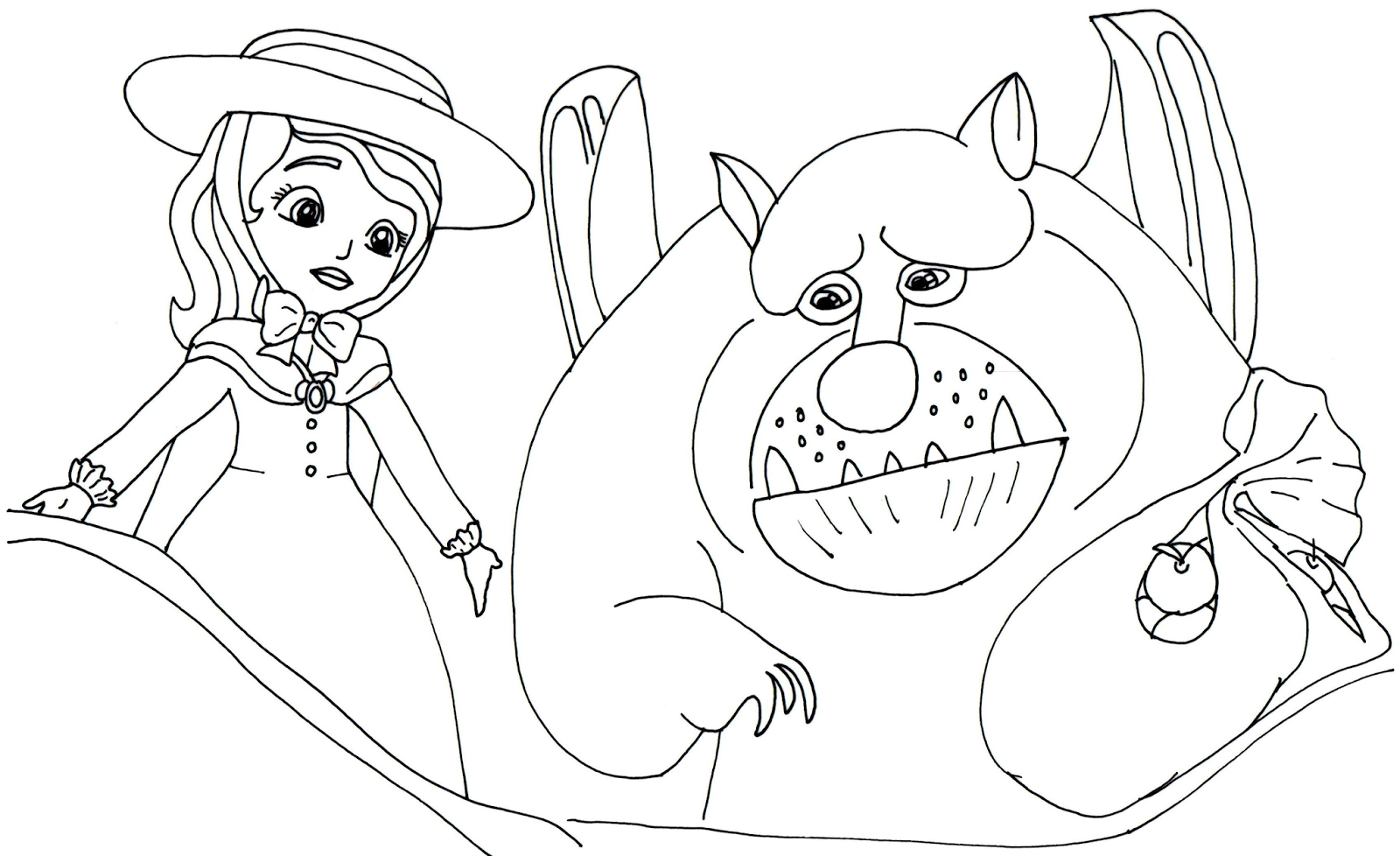 1600x978 Sofia The First Coloring Pages The Sun Flower Pages