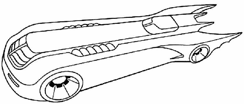 778x332 Coloring Batmobile Picture