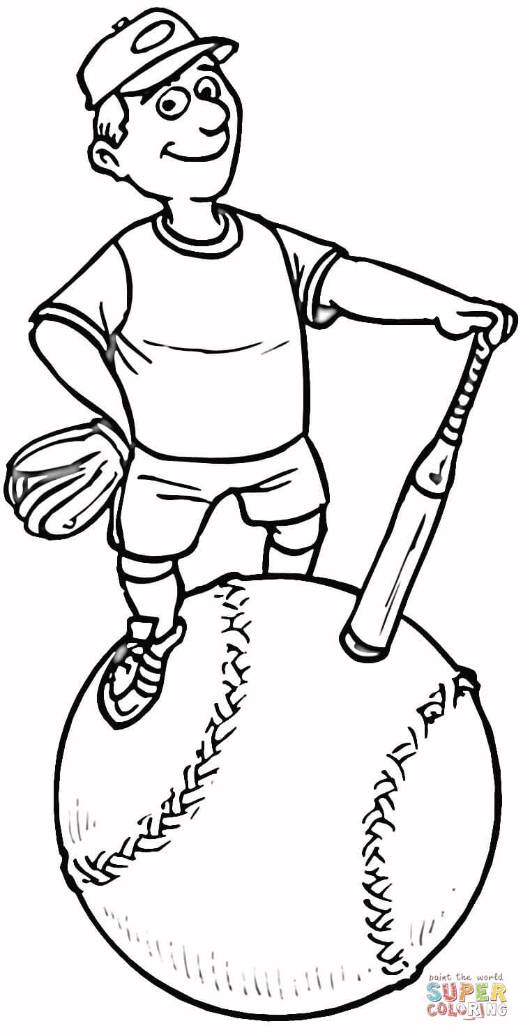 750x1484 Softball Player Coloring Page Free Printable Coloring Pages
