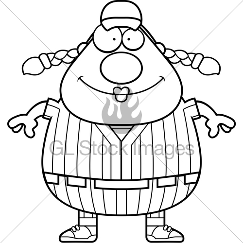 500x500 Smiling Softball Player Gl Stock Images