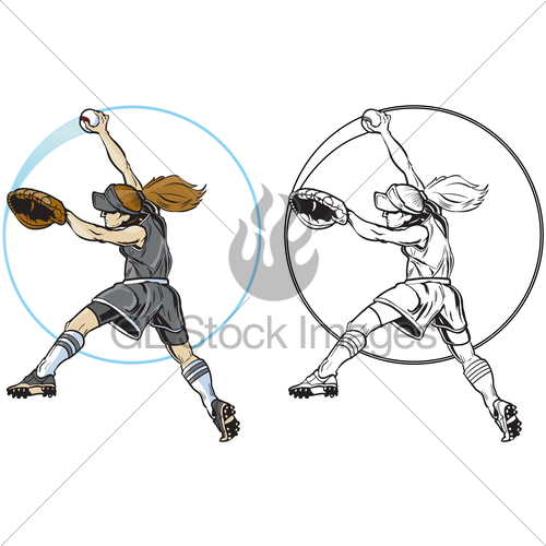 Softball Player Drawing at GetDrawings.com | Free for personal use