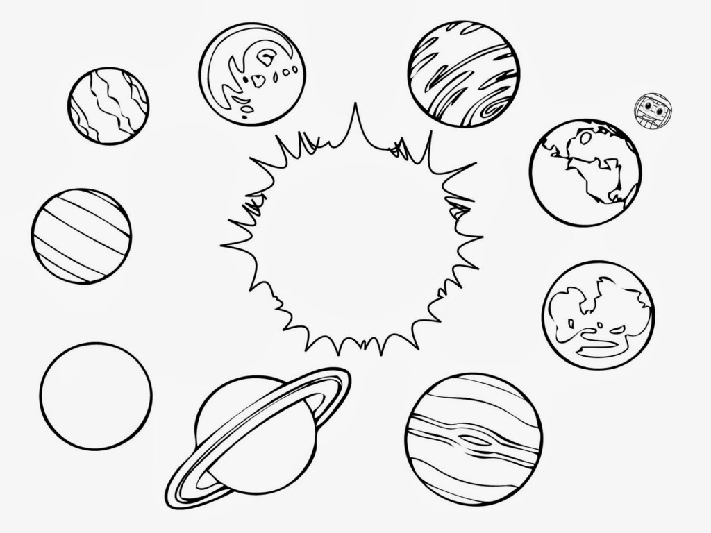 1024x768 Drawing Of Our Solar System Awesome Solar System Coloring Pages 49