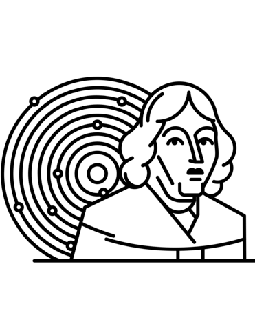 371x480 Copernicus And Solar System Coloring Page Free Printable