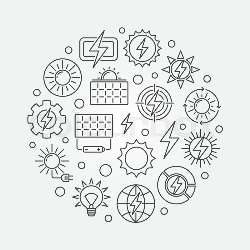 800x800 Solar Power Concept Illustration