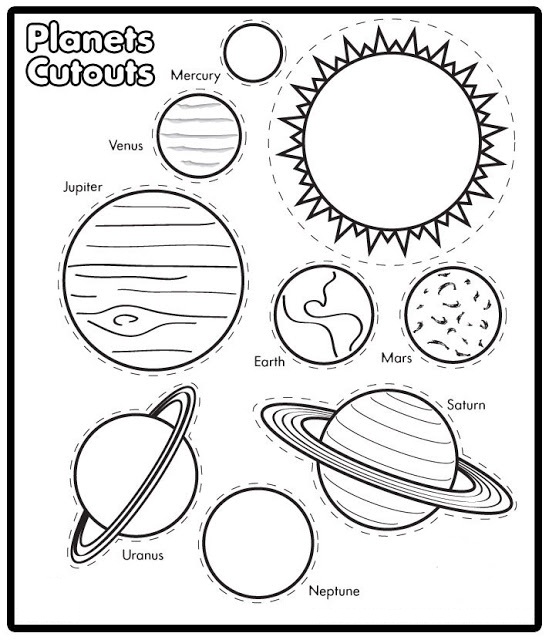 549x640 Solar System Coloring Pages