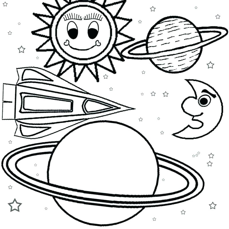 800x800 Inner Planets Coloring Pages Solar System Space Best Coloring