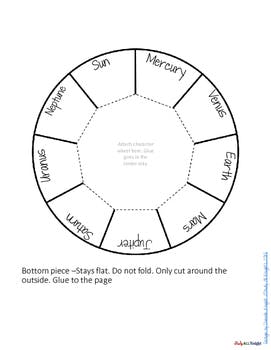 271x350 The Solar System Planets Wheel Interactive Notebook Activity Tpt