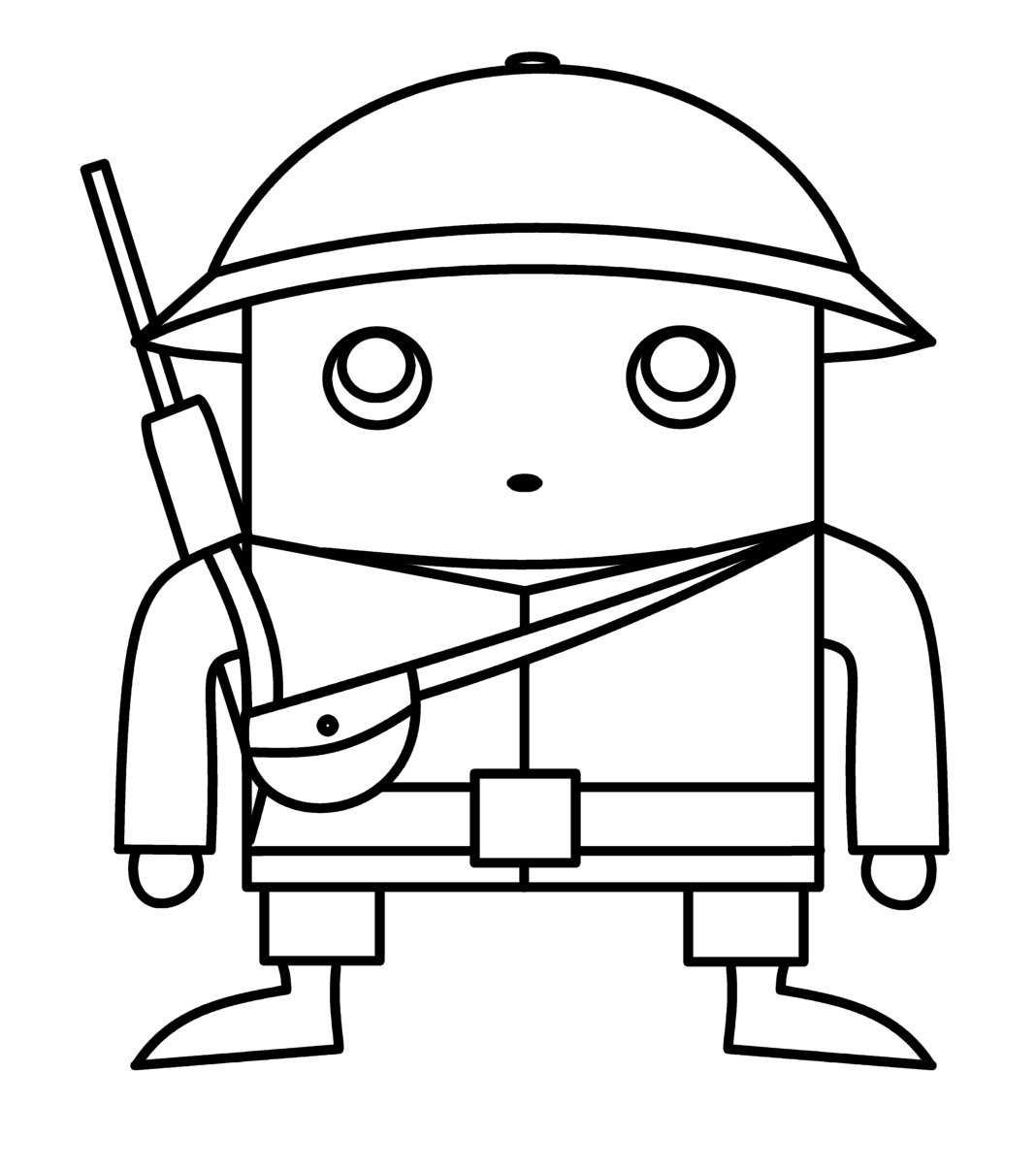 1068x1206 How To Draw Cartoons Chibi Soldier
