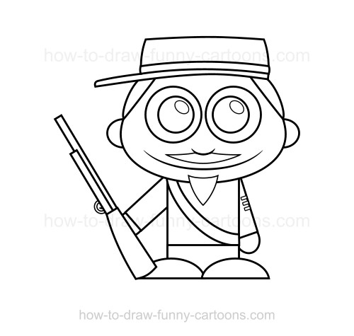 500x475 To Draw A Confederate Soldier