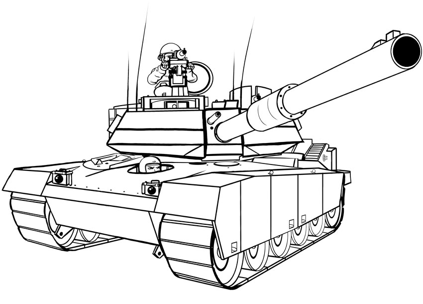 850x610 How To Draw Transport How To Draw A Military Tank