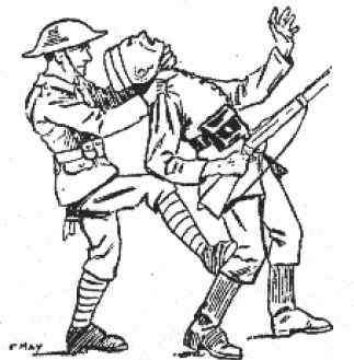 323x329 World War 1 Soldiers Drawing