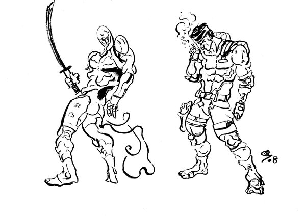 600x424 Metal Gear Solid Drawing 02 By Alexbaxthedarkside