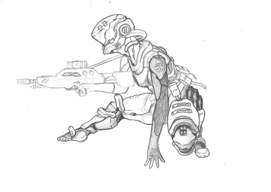 900x640 Future Soldier C Crouching By