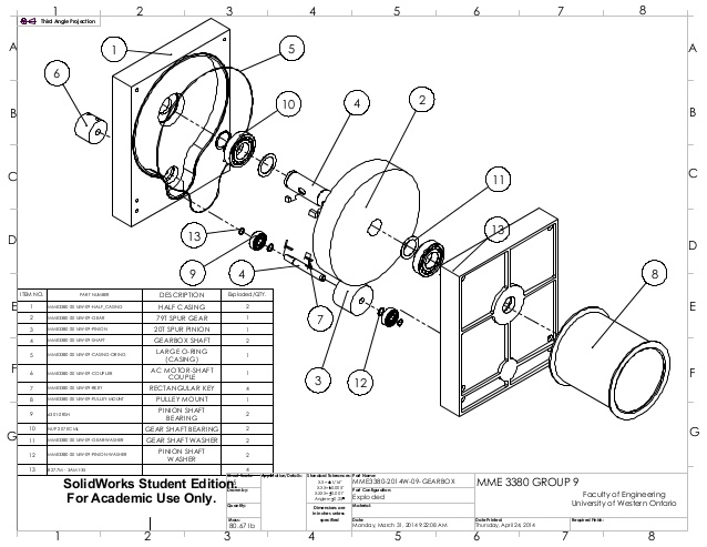 638x493 Gear Box Drawings