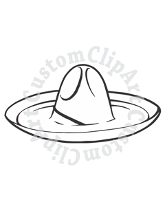 240x300 Txm Sombrero, Custom Clip Art