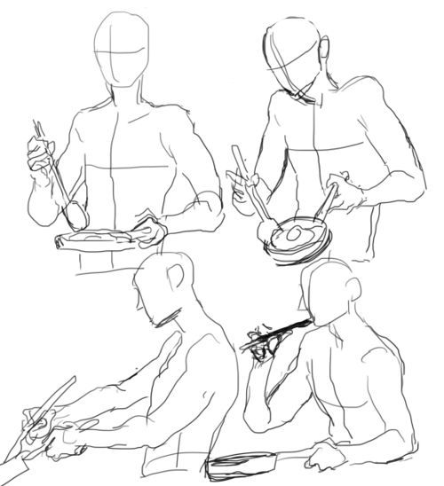 500x548 How To Draw Someone Cooking Poses, References Https