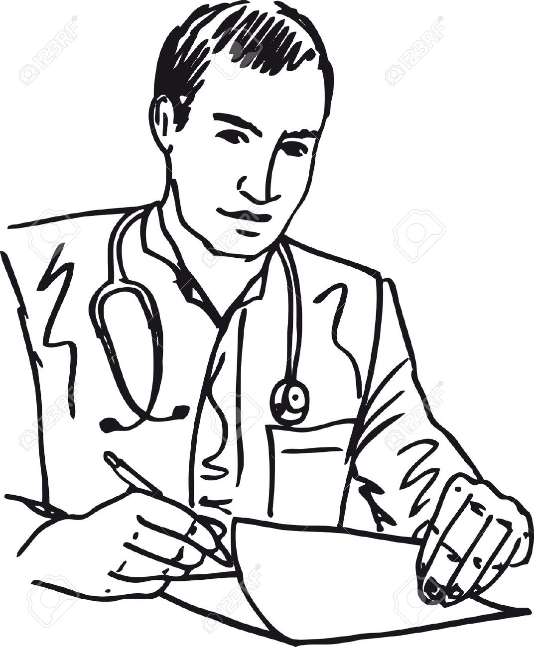 1072x1300 Drawing Clipart Doctor