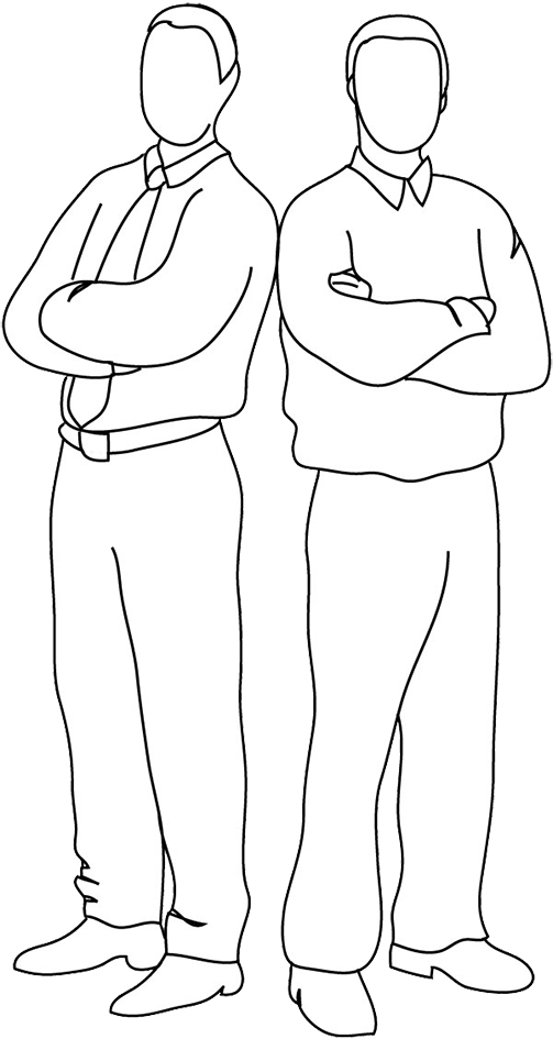 503x945 Human Clipart Two Person