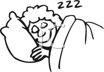 350x244 Person Sleeping In Bed Clipart